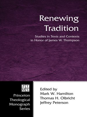 cover image of Renewing Tradition